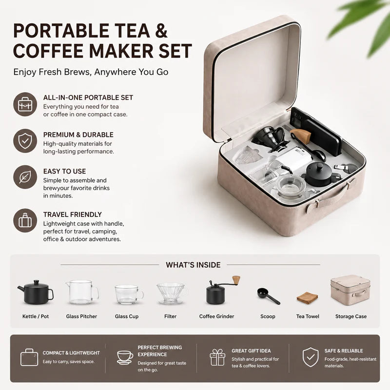 Travel Coffee Maker Kit | طقم تحضير القهوة للسفر